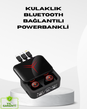 Powerbank Özellikli Bluetooth Kablosuz Kulaklık – Dokunmatik Kontrol Uzun Pil Ömrü Ergonomik Tasarım
