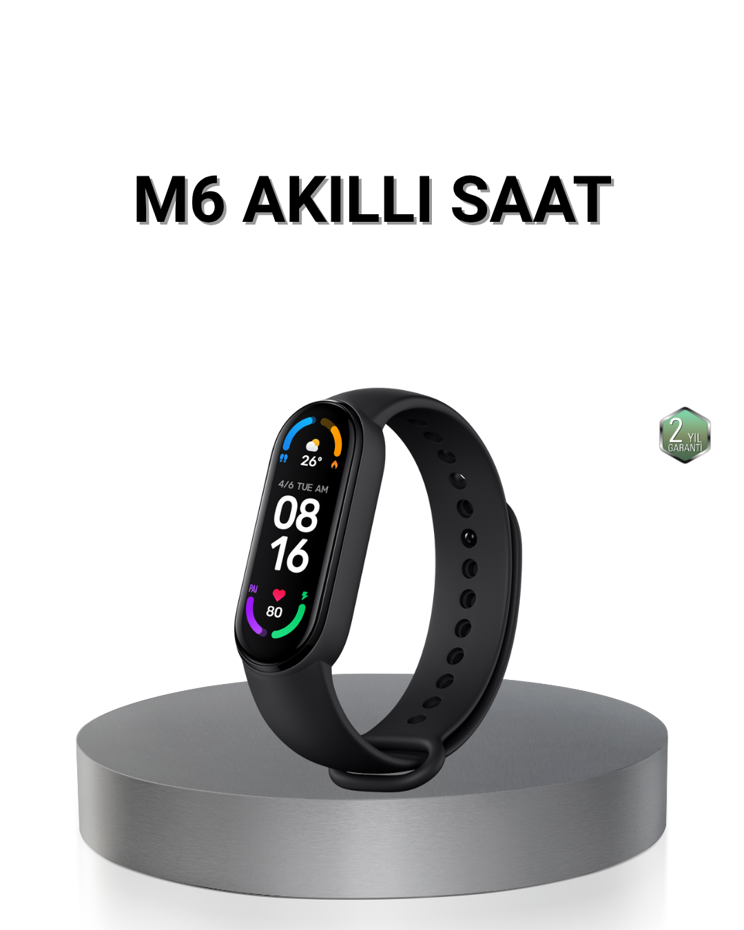 Akıllı Bileklik – Kalp Atış Uyku ve Adım Takibi IP67 Su Geçirmez