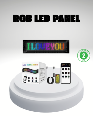 RGB LED Panel – Mobil Uyumlu Yazı ve GIF Destekli USB Bağlantılı Dekoratif Ekran