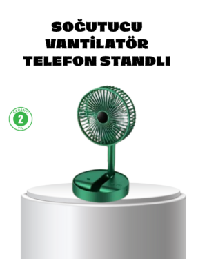 Katlanabilir Mini Fan – 3 Kademeli Soğutma Şarjlı