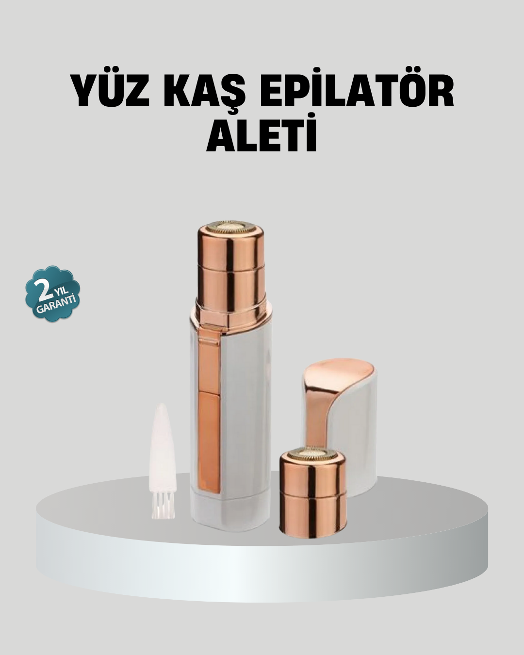 Kadınlar İçin Yüz ve Kaş Epilatörü – Hassas Cilt Dostu Pil ile Çalışan Taşınabilir ve Şık Tasarım