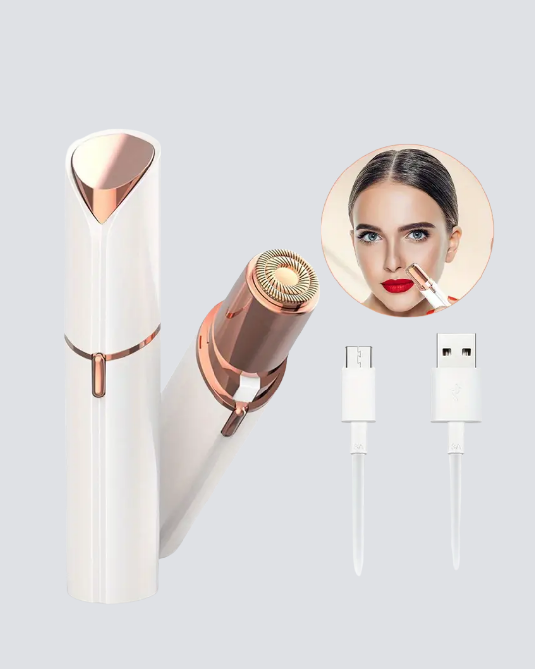 Kadınlar İçin Yüz ve Kaş Epilatörü – Hassas Cilt Dostu Pil ile Çalışan Taşınabilir ve Şık Tasarım - Görsel 5