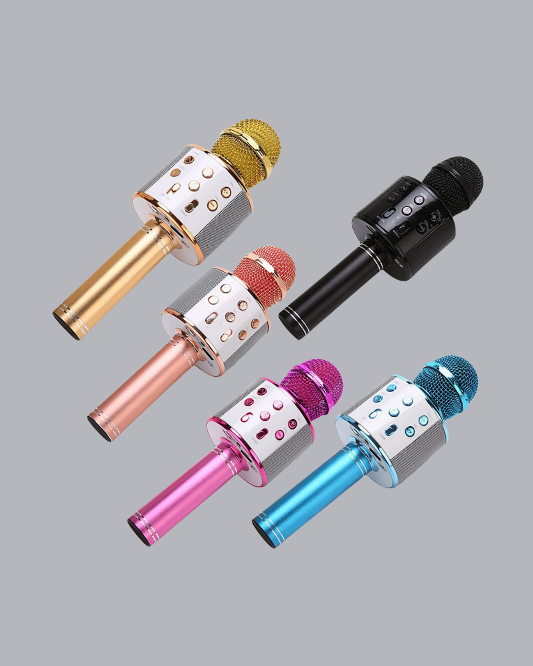 Taşınabilir Karaoke Mikrofon – Bluetooth USB ve AUX Girişli - Görsel 5