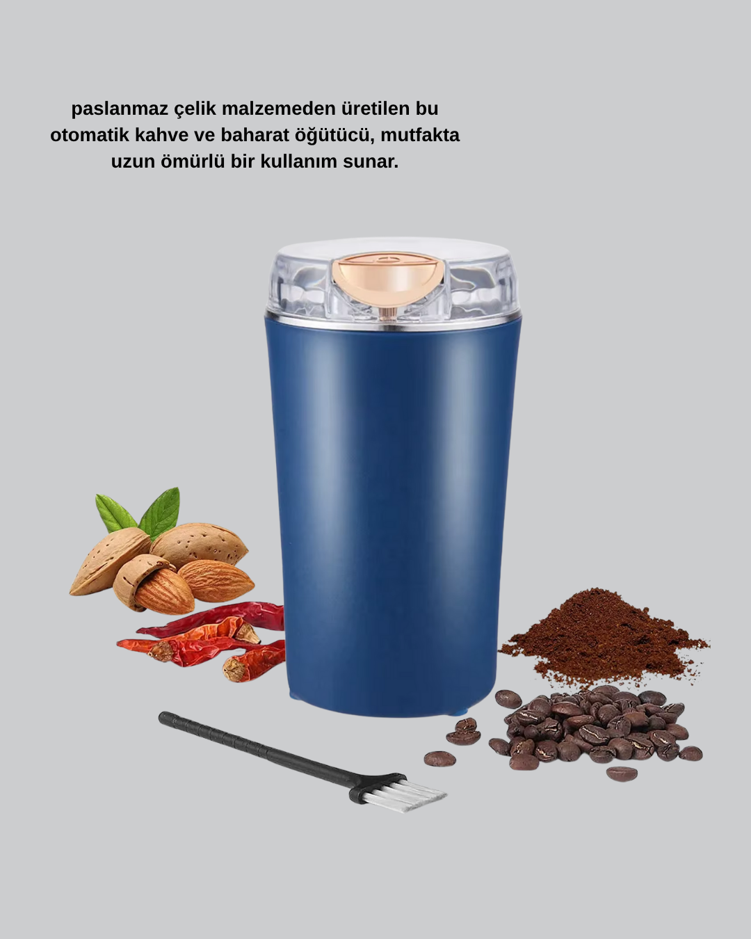 Otomatik Paslanmaz Çelik Kahve ve Baharat Öğütücü - Görsel 4