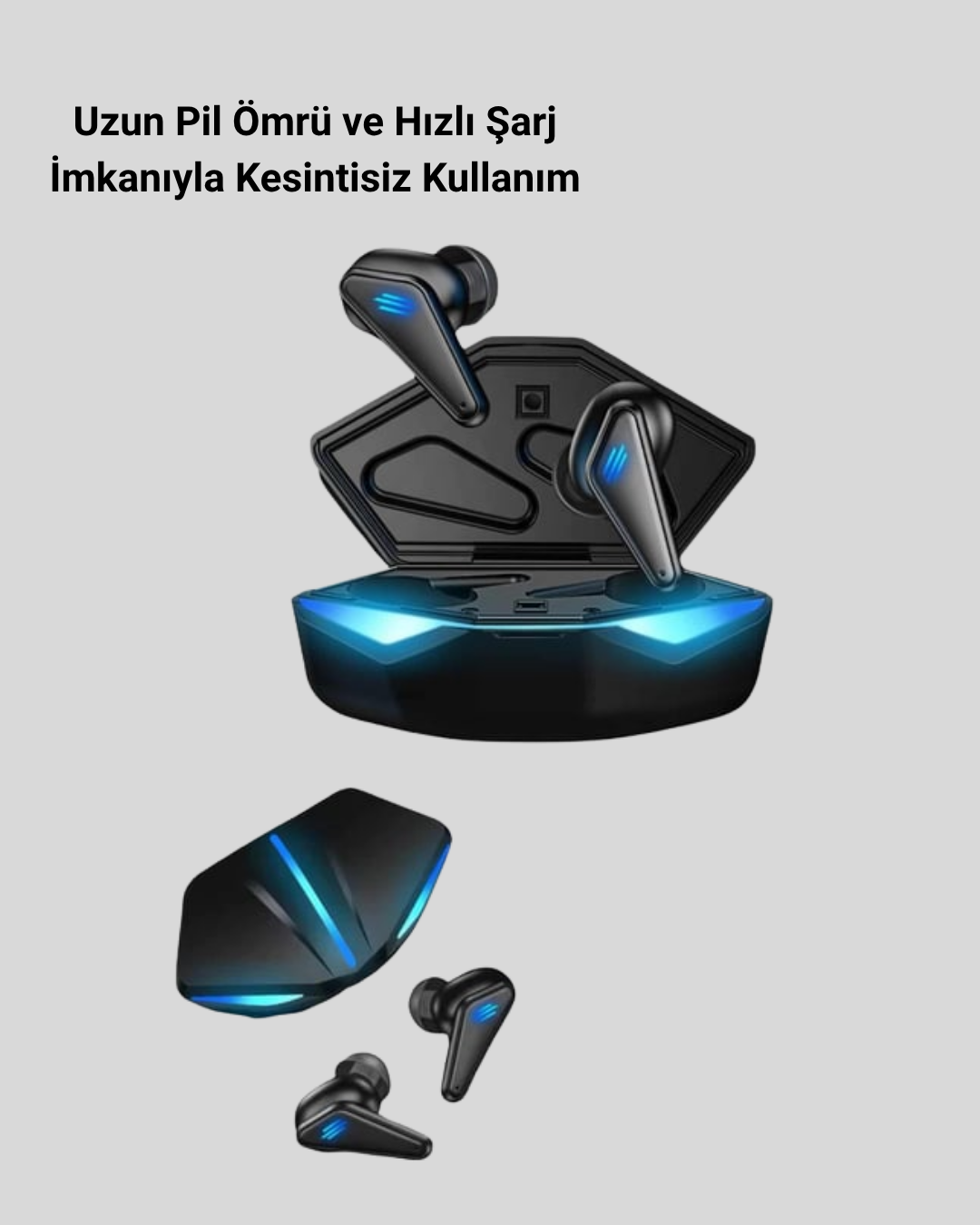 Kablosuz Bluetooth Kulaklık – Aktif Gürültü Engelleme 3D Ses Deneyimi Uzun Pil Ömrü - Görsel 4