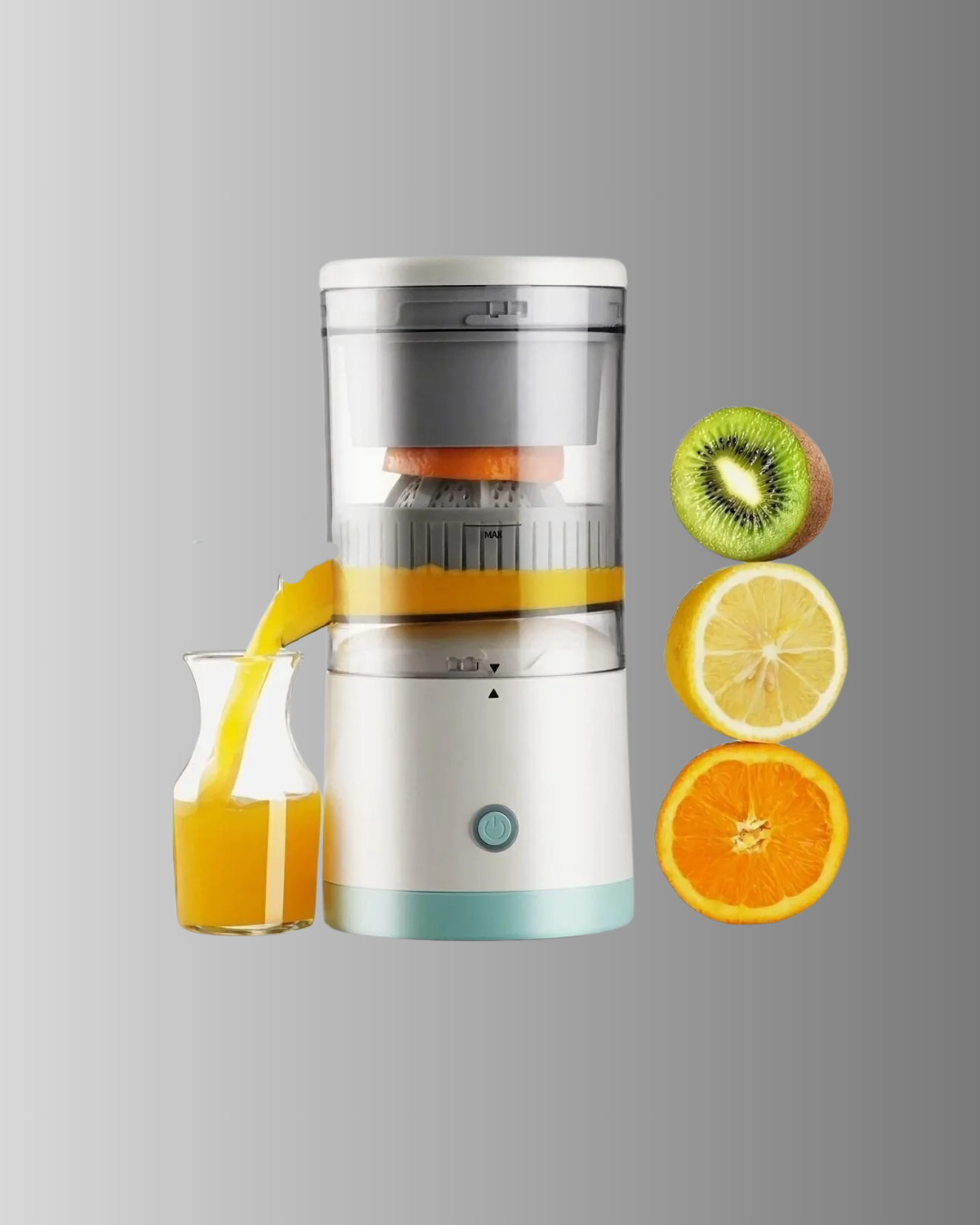 USB Şarjlı Mini Meyve Sıkacağı – Çift Bıçaklı Güvenlik Kilitli - Görsel 3