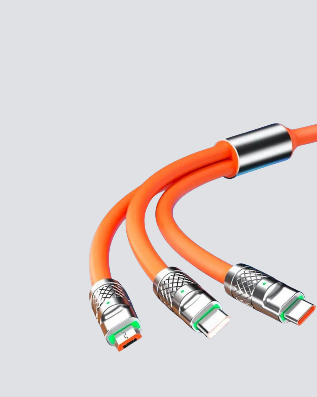 ÜÇLÜ Şarj Kablosu – Yüksek Hızlı Dayanıklı ve Uzun Ömürlü - Görsel 4