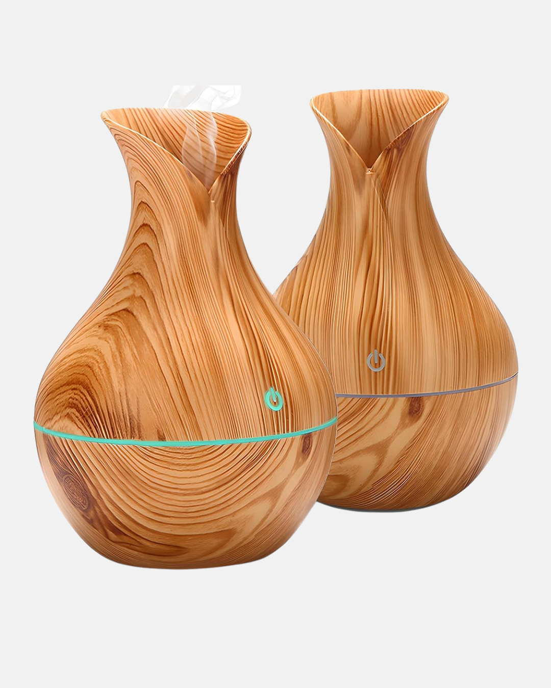 Aromaterapi Difüzör Ahşap Desenli ve Ultrasonik Nemlendirici LED Işıklı - Görsel 4