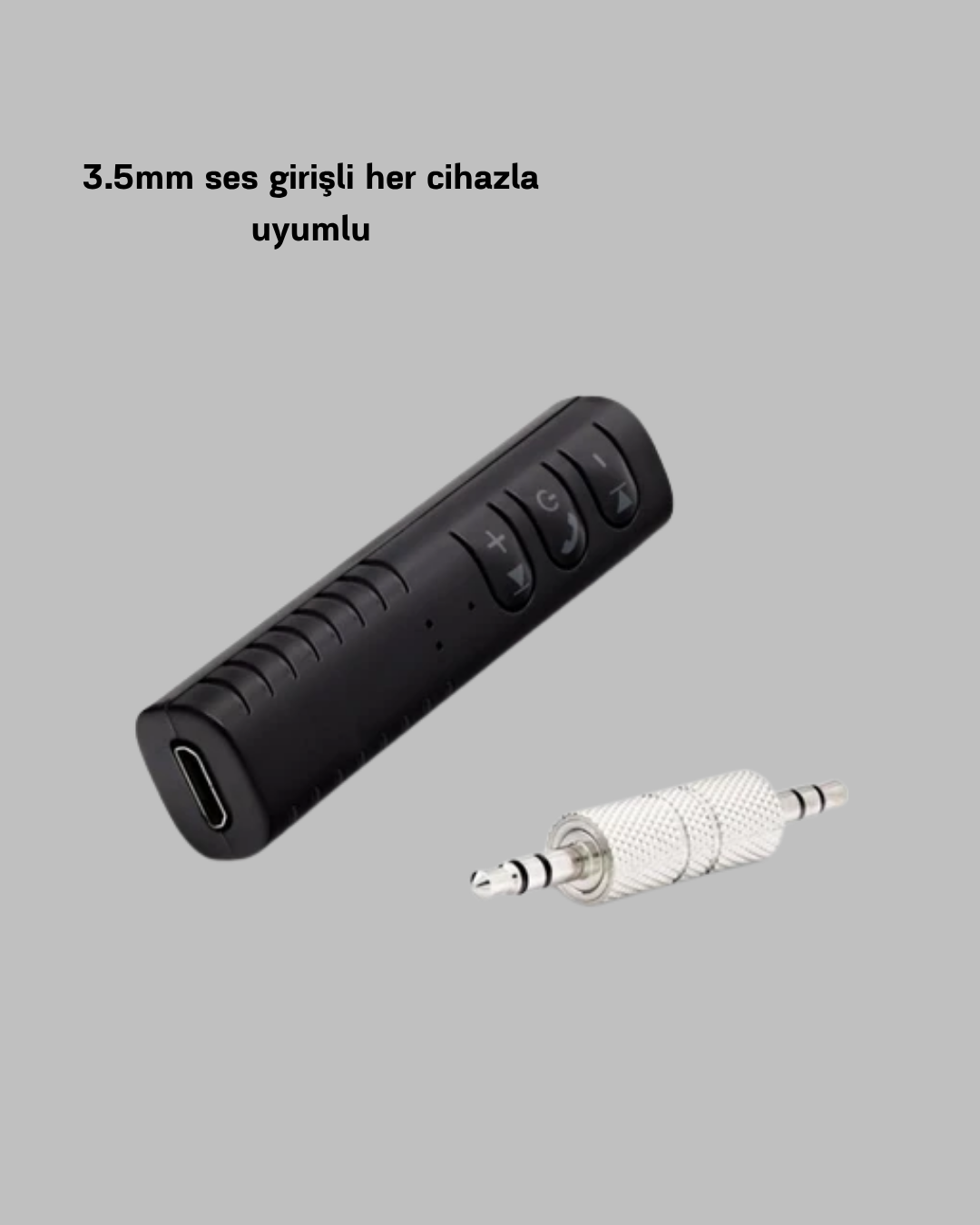 Bluetooth 4.1 Müzik Alıcısı 3.5mm Aux Girişli Mini Kablosuz Adaptör - Görsel 5