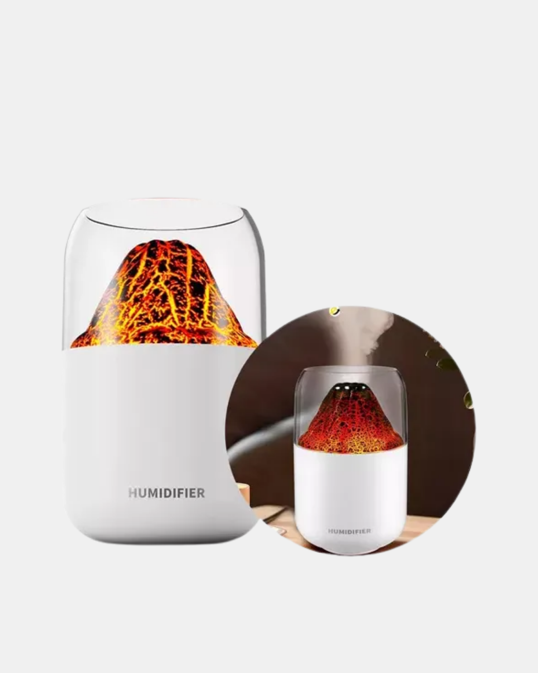 Alev Efektli Ultrasonik Uçucu Yağ Difüzörü 280ml Su Tanklı ve Sessiz Çalışma Özellikli - Görsel 2