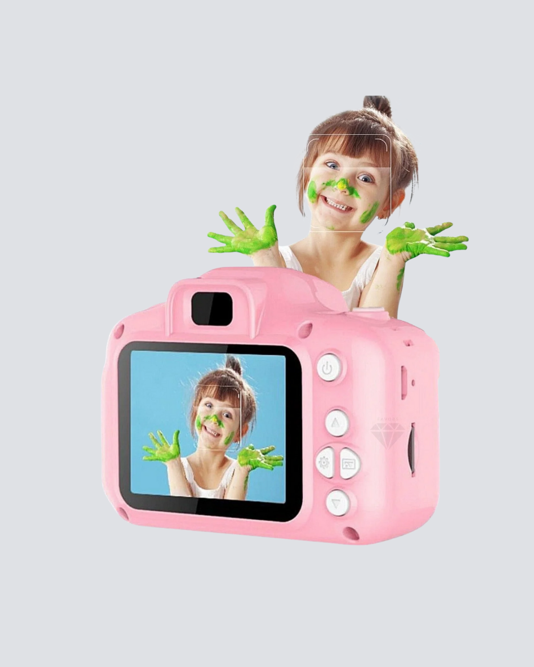 8 Megapiksel Mini Çocuk Kamerası HD Ekranlı Darbeye Dayanıklı ve Şarjlı - Görsel 5