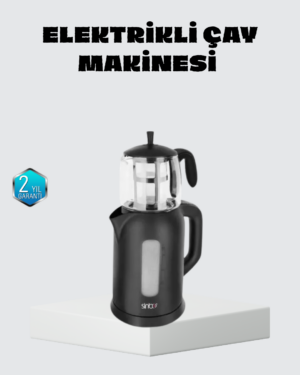 Sinbo Elektrikli Çay Makinesi 1.7 L Su Isıtıcı ve Cam Demlikli Güvenli Kullanım