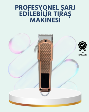 Şarjlı Saç Kesme Makinesi – Type-C Girişli LCD Ekranlı ve Sessiz Motor