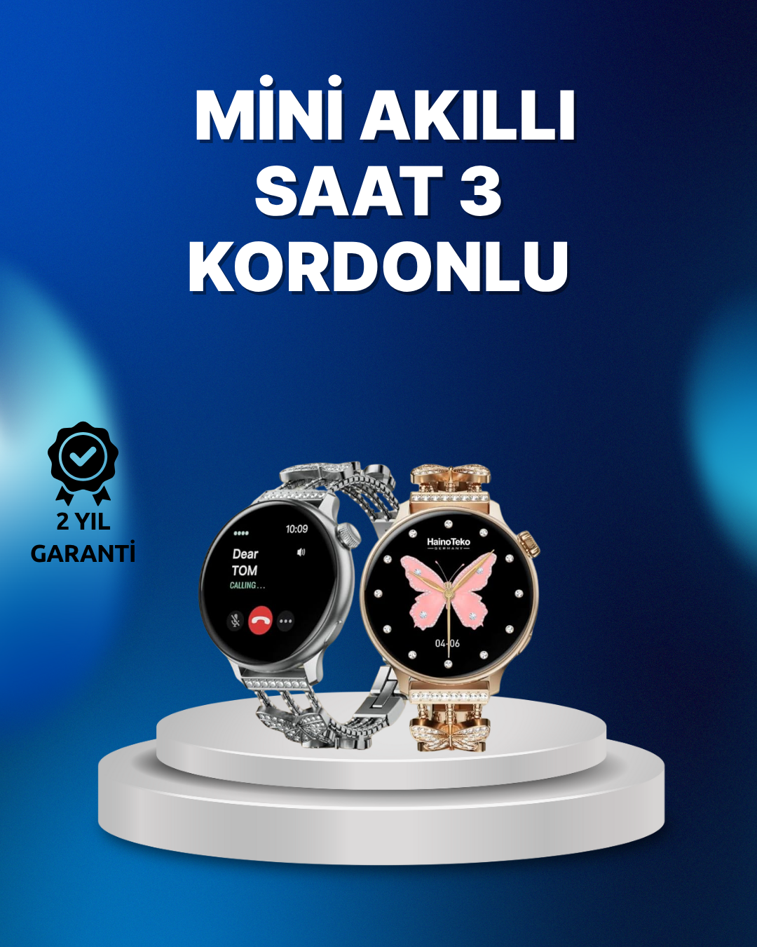 Akıllı Saat – Uzun Pil Ömrü IP67 Suya Dayanıklılık Şık ve Hafif