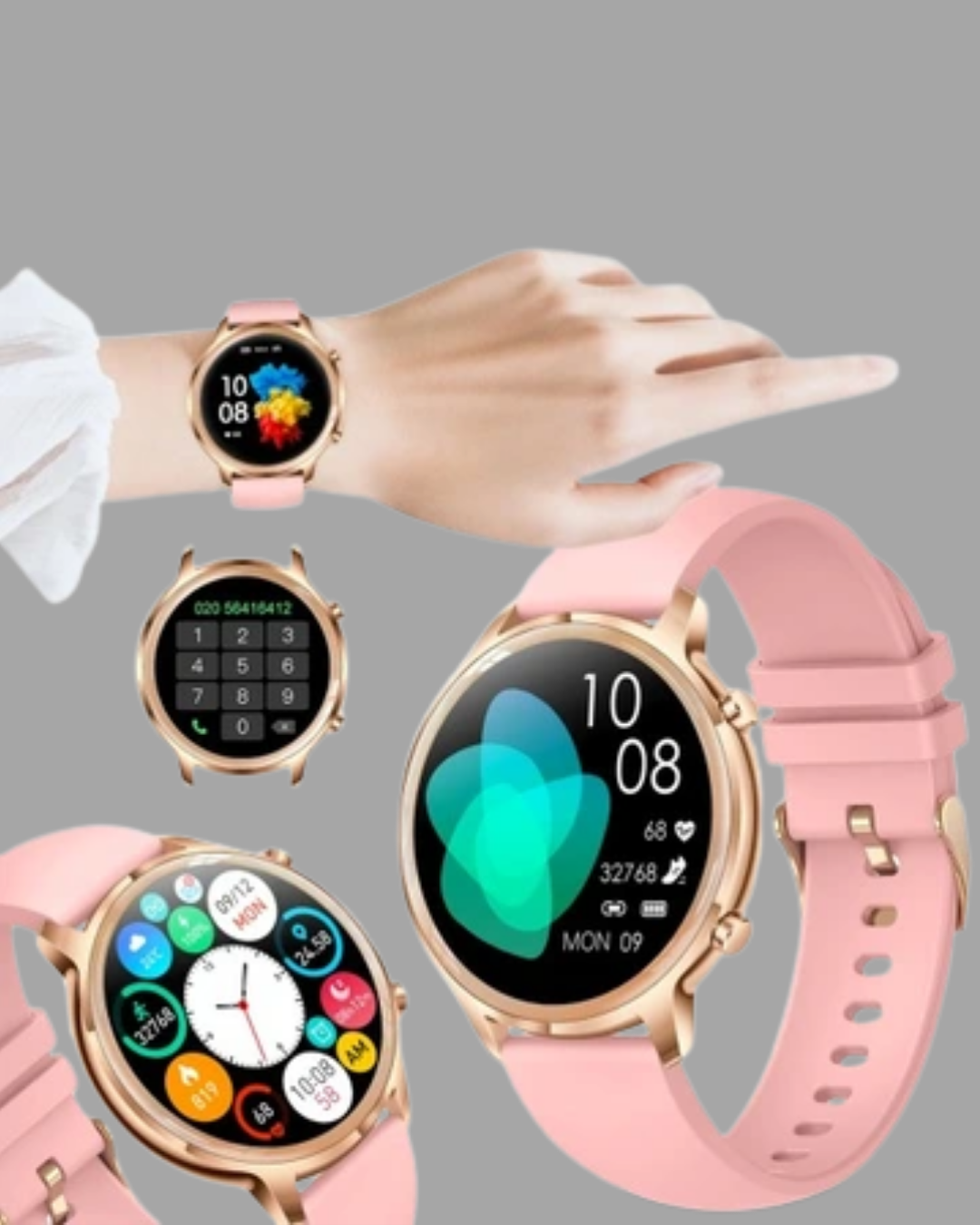 Akıllı Saat – Kalp Atış Takipli Spor Modlu Uzun Pil Ömürlü - Görsel 2