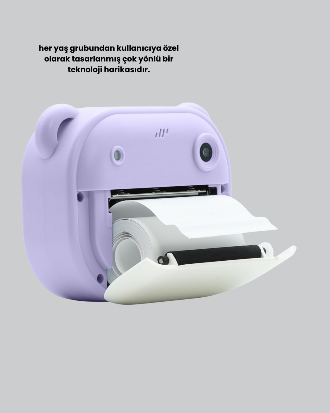 Eğlenceli Şipşak Çocuk Kamerası – Oyun Müzik ve 18 Efektli Anında Baskı - Görsel 3