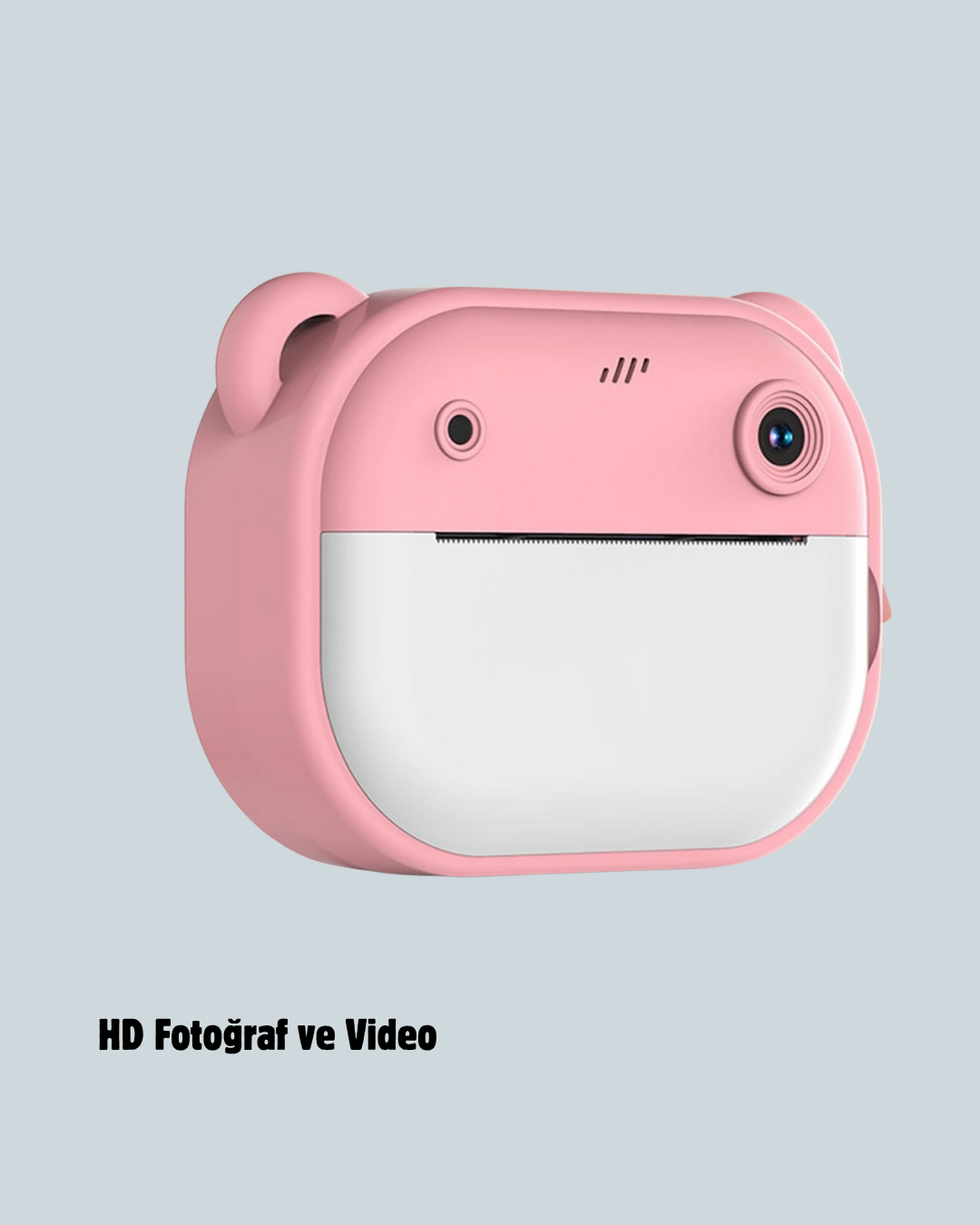 Anında Baskı Özellikli Çocuk Kamerası – 24MP HD Çift Lens 32GB Hafıza ve Oyun Modu - Görsel 4