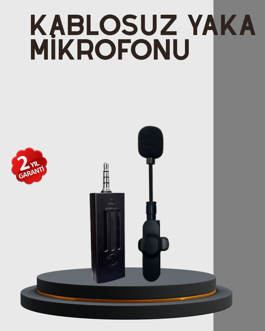 Kablosuz Profesyonel Mikrofon – 360° Ses Yakalama 60 m Menzil Gürültü Engelleyici