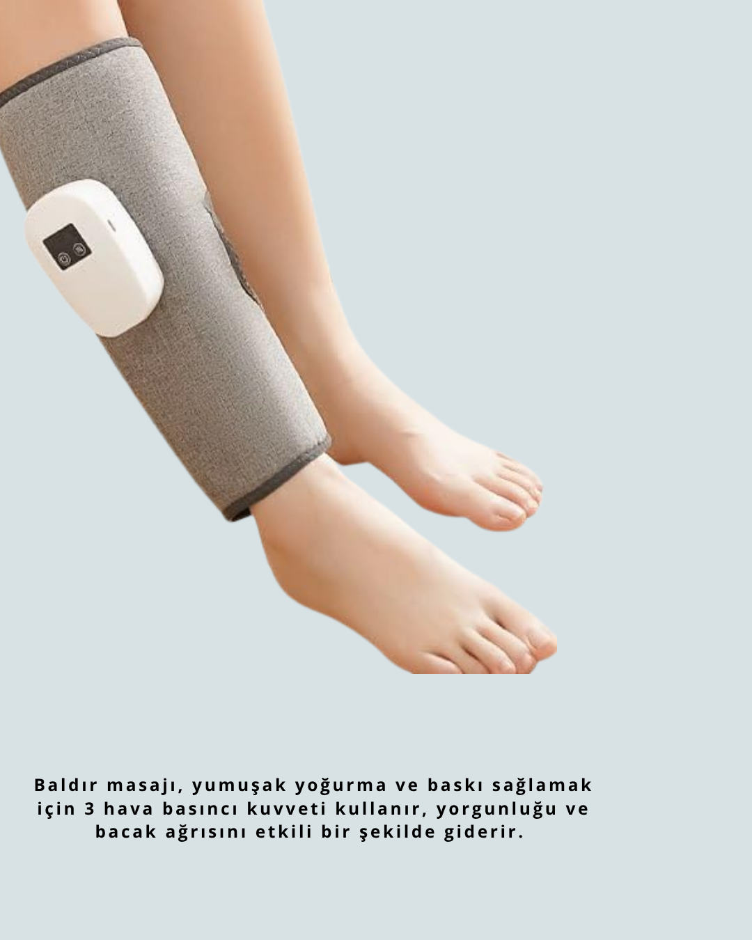Şarjlı Isıtmalı Baldır Masaj Aleti – 3 Hava Basınçlı Titreşimli ve Akıllı Zamanlayıcılı - Görsel 5