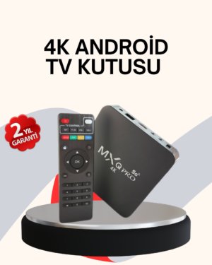 4K Android TV Box – Akıllı Medya Oynatıcı 2GB RAM 16GB Hafıza Wi-Fi Destekli