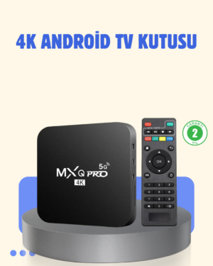 4K Android TV Box – 2GB RAM 16GB ROM Hızlı Wi-Fi Bağlantılı Akıllı Medya Kutusu