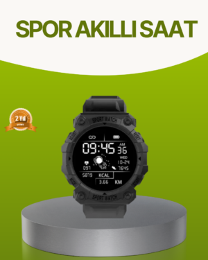 Akıllı Spor Saat – Nabız Ölçer Adım Sayar ve Kalori Takipli