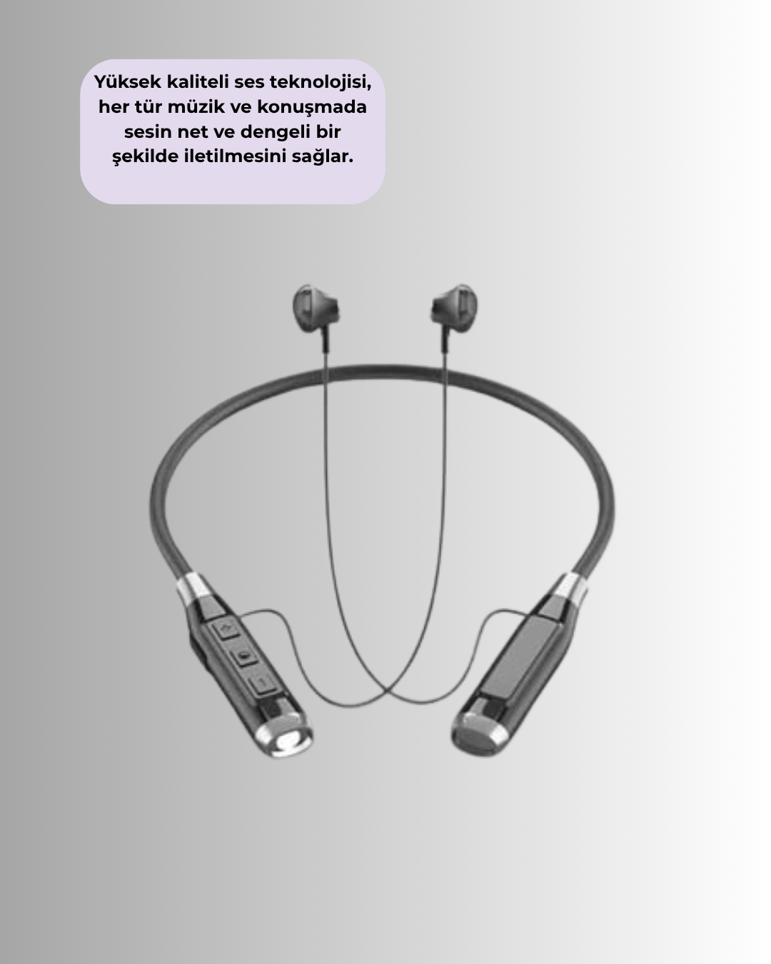 Bluetooth Kablosuz Kulaklık – Gürültü Önleme Dokunmatik Kontrol Şarj Kutulu - Görsel 3