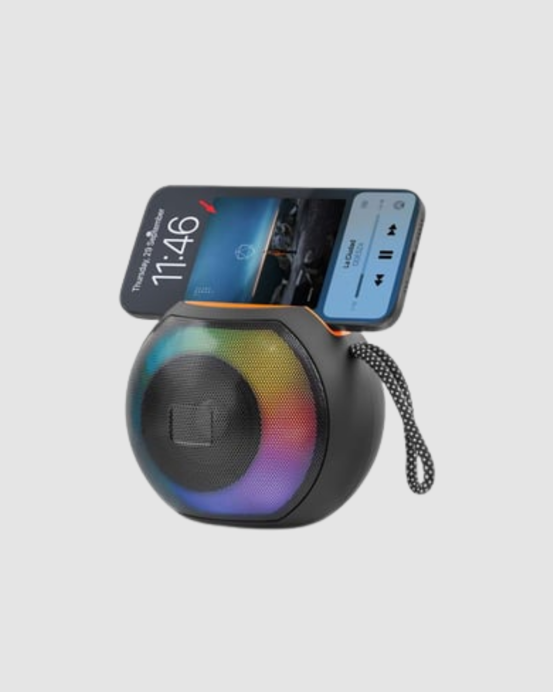 Bluetooth 5.0 Hoparlör – RGB Işıklı Güçlü Bas ve 360° Surround Ses - Görsel 4