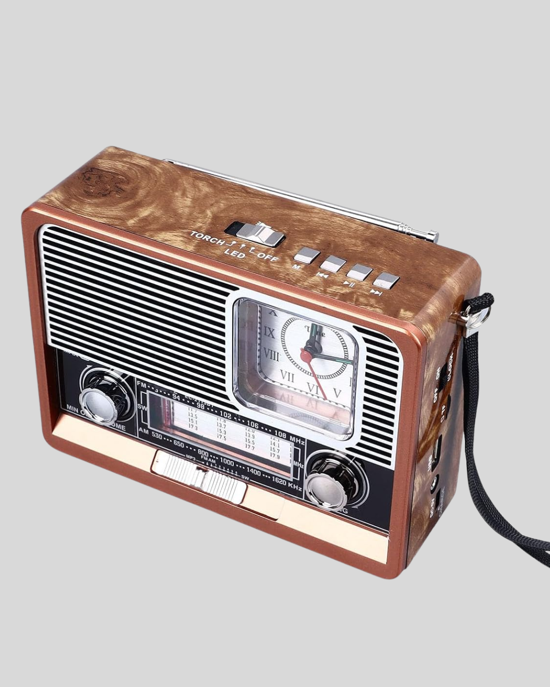 Dekoratif Vintage Radyo – Klasik Görünüm Modern Fonksiyon ve Uzun Ömürlü Kullanım - Görsel 2