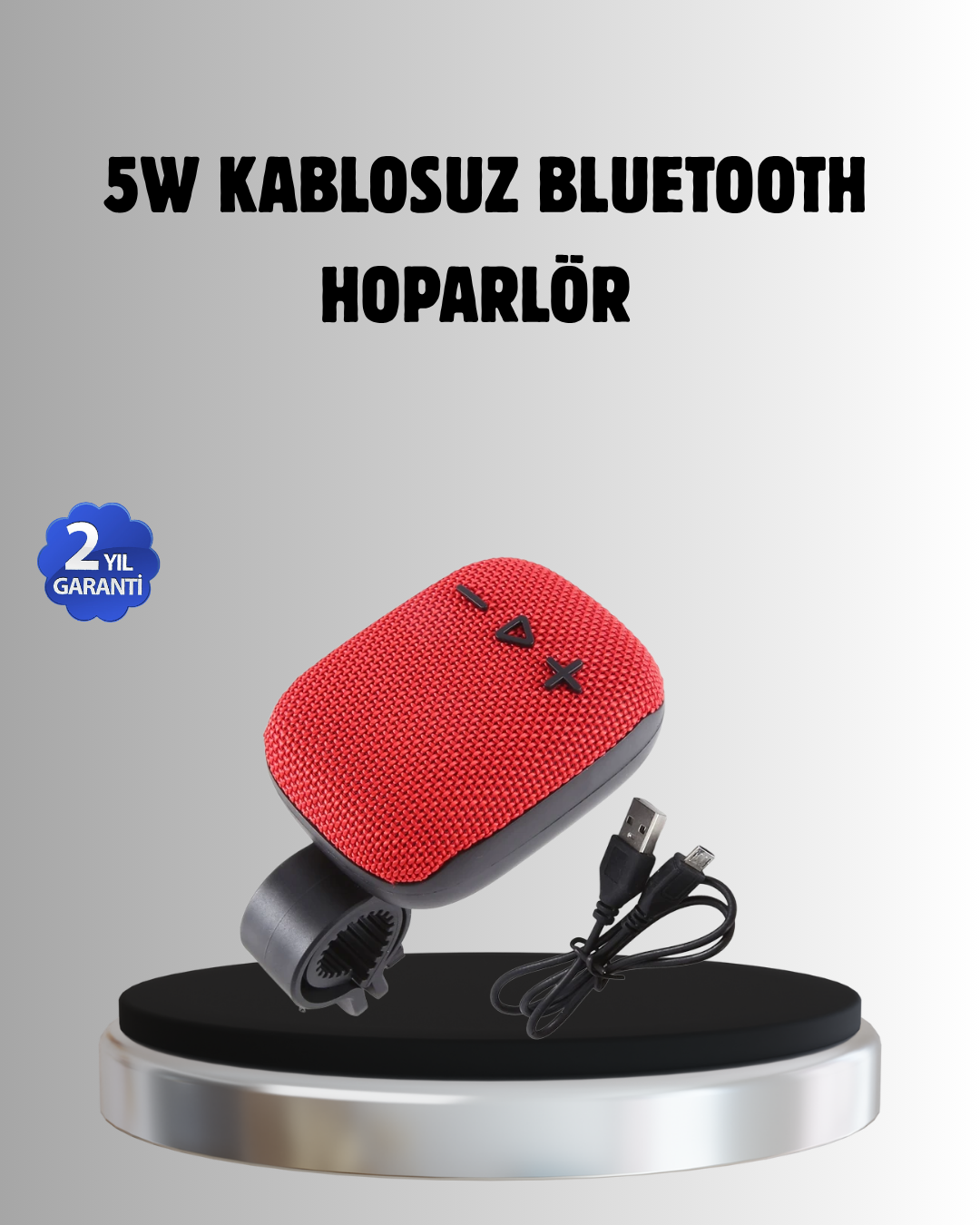 Taşınabilir Bluetooth Hoparlör – 5W Güçlü Ses TWS ve FM Radyo Özellikli