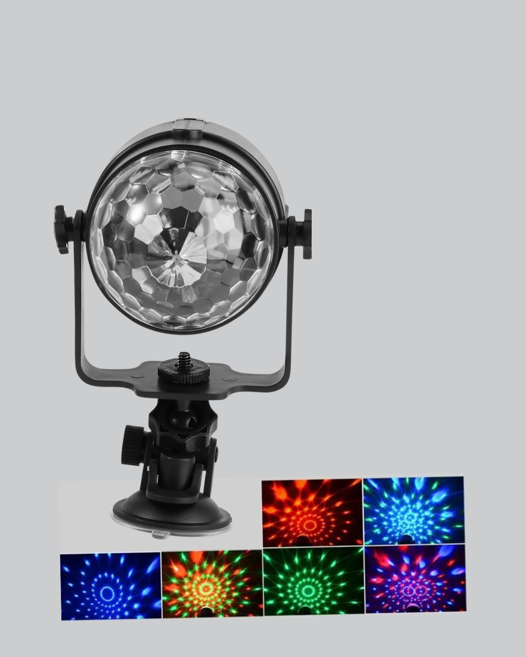 Ritme Duyarlı LED Disko Topu – Renkli Işık Gösterili Parti Lambası - Görsel 2