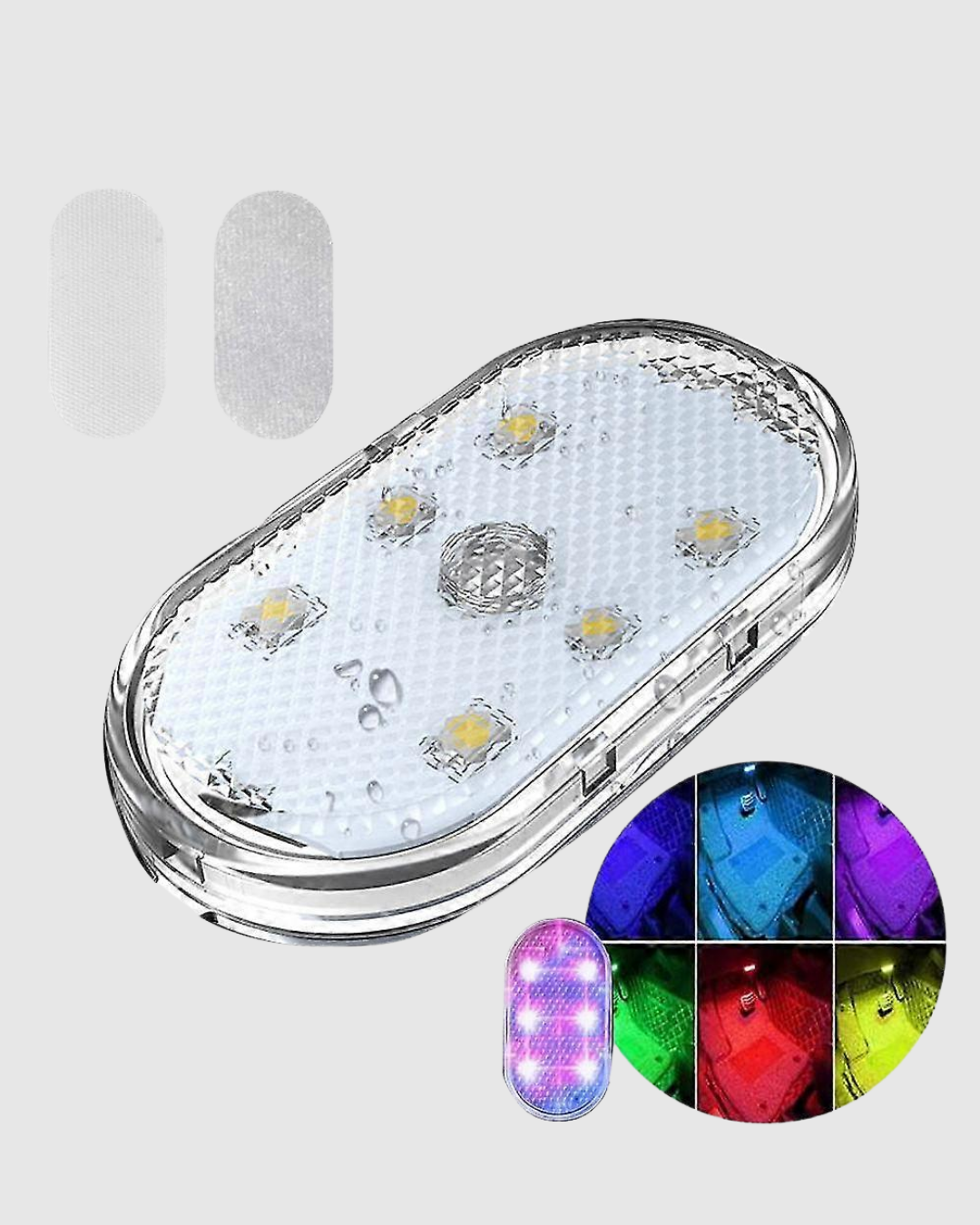 Manyetik Araba İçi Ambiyans LED Işık Seti – Kolay Montajlı ve Kablolara Gerek Yok - Görsel 3