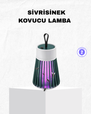 Şarjlı Mor Işıklı Sivrisinek Öldürücü Lamba – Sessiz ve Kimyasal İçermez