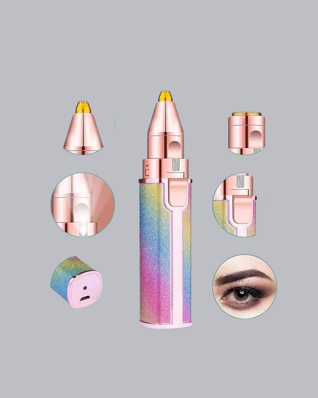 USB Şarjlı Kaş ve Yüz Tüy Alma Cihazı – Taşınabilir ve Acısız Kullanım - Görsel 3