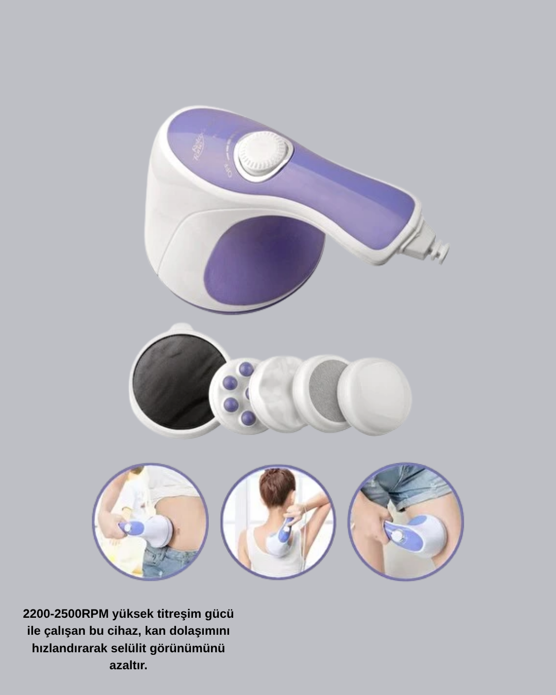 Titreşimli Yağ Yakıcı Masaj Cihazı – Ev Tipi Selülit Giderici - Görsel 2