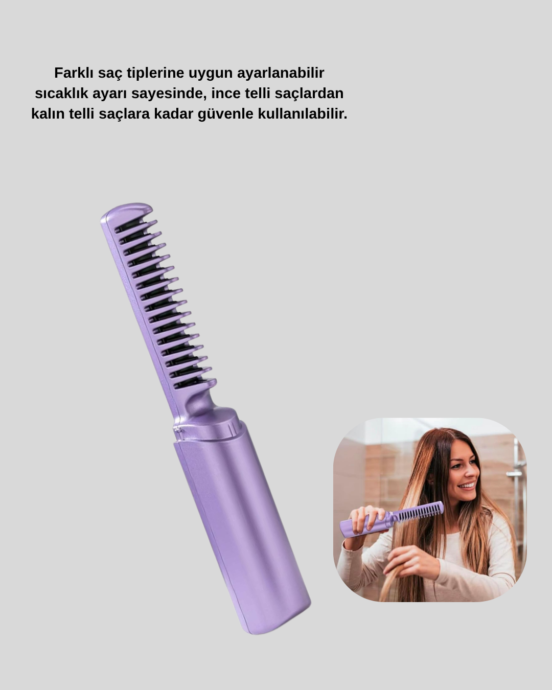 Isı Ayarlı Saç Düzleştirici – Her Saç Tipine Uygun Hassas Sıcaklık Kontrolü - Görsel 4