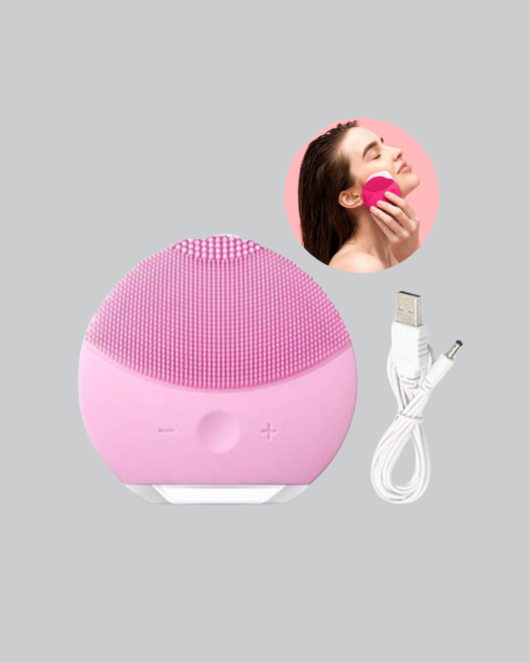 Silikon Yüz Temizleme ve Masaj Aleti – Su Geçirmez Taşınabilir ve Cilt Dostu - Görsel 2