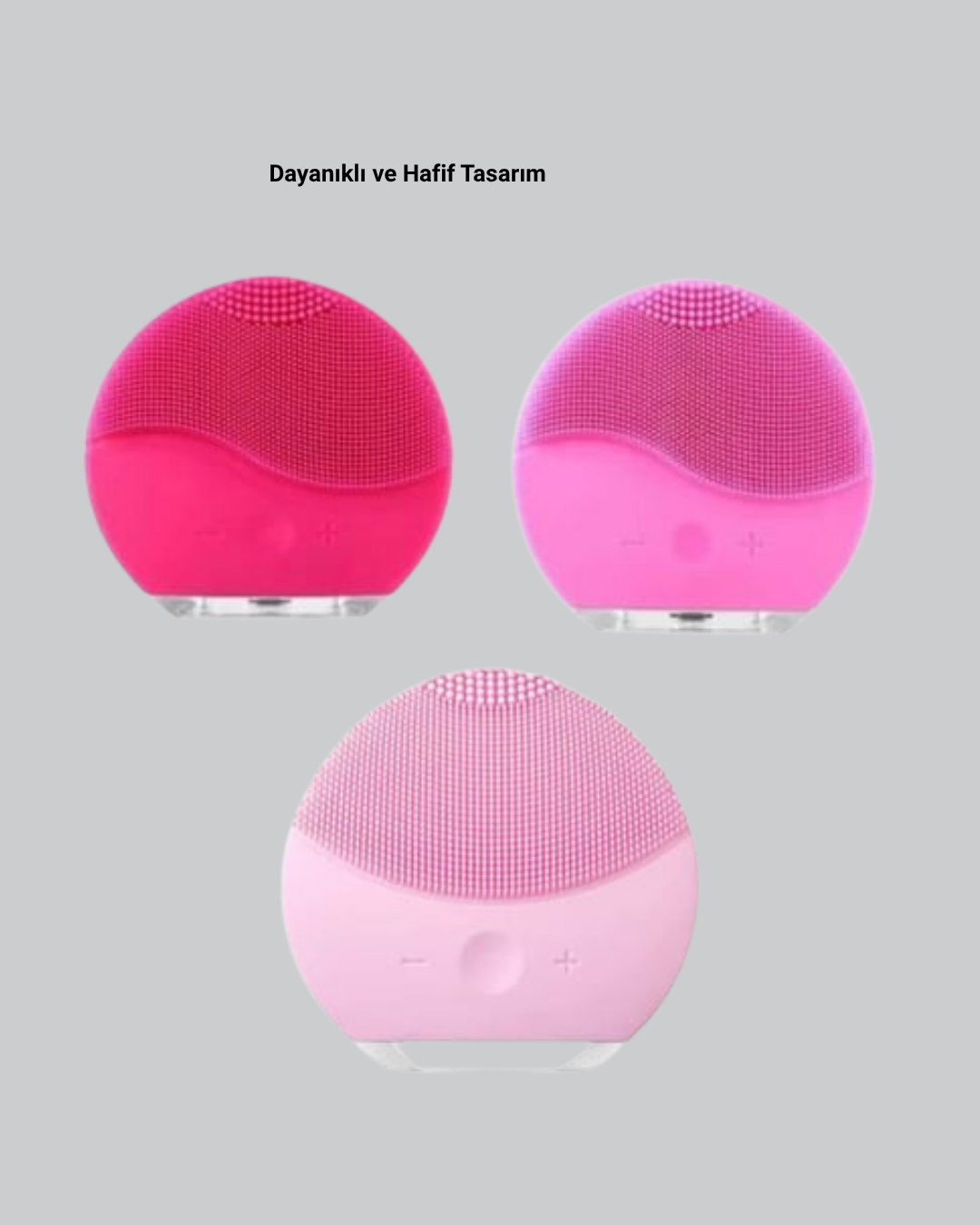 Silikon Yüz Temizleme ve Masaj Aleti – Su Geçirmez Taşınabilir ve Cilt Dostu - Görsel 4