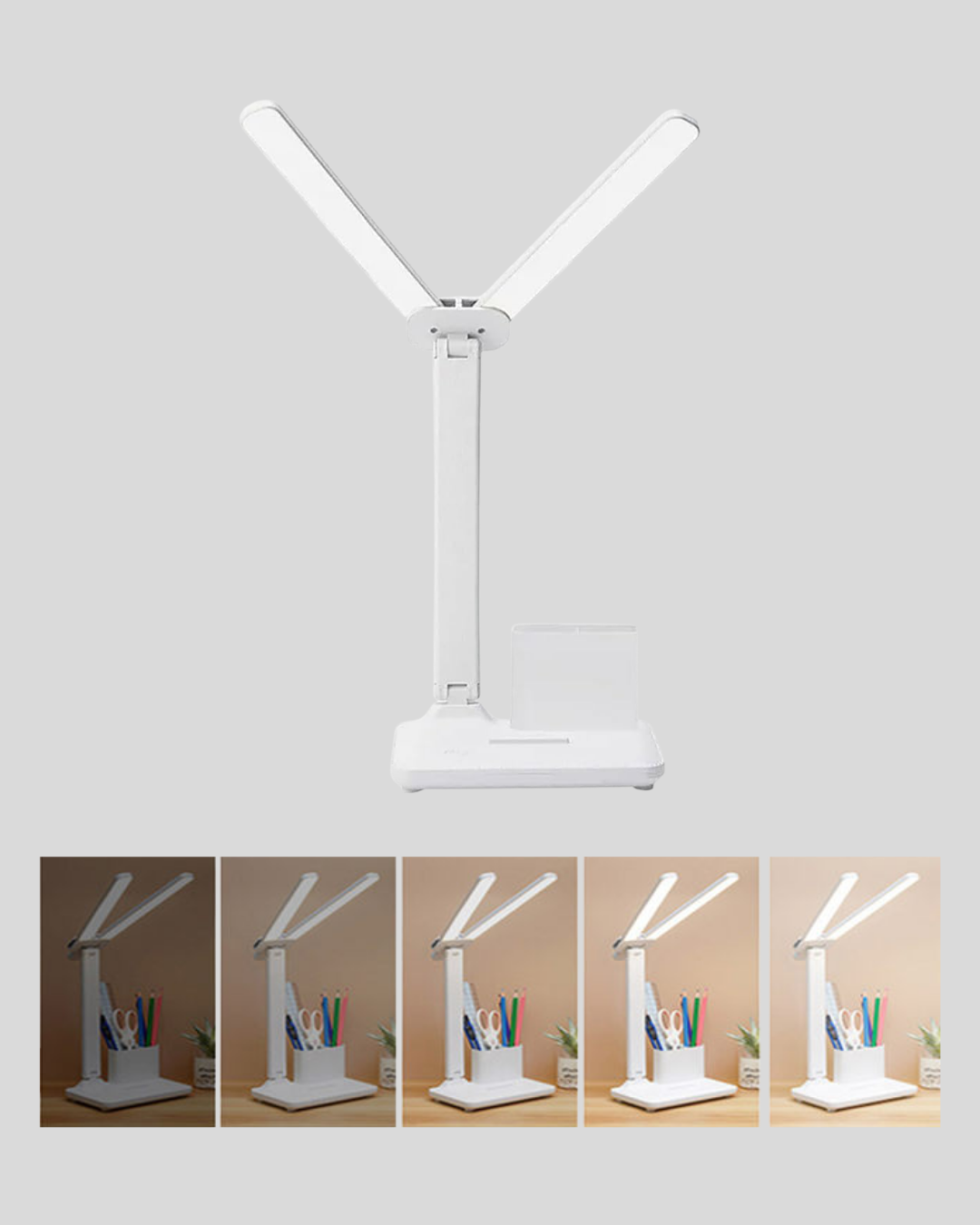 LED Işıklı Masa Lambası – Göz Yormayan Kısılabilir ve Esnek Başlıklı - Görsel 2