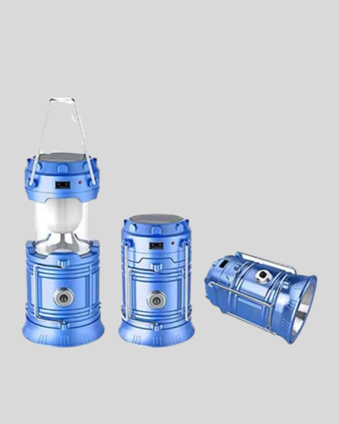 Solar Kamp Lambası Kızak Sistemli Şarjlı Taşınabilir Doğa Yürüyüşü Işığı - Görsel 2