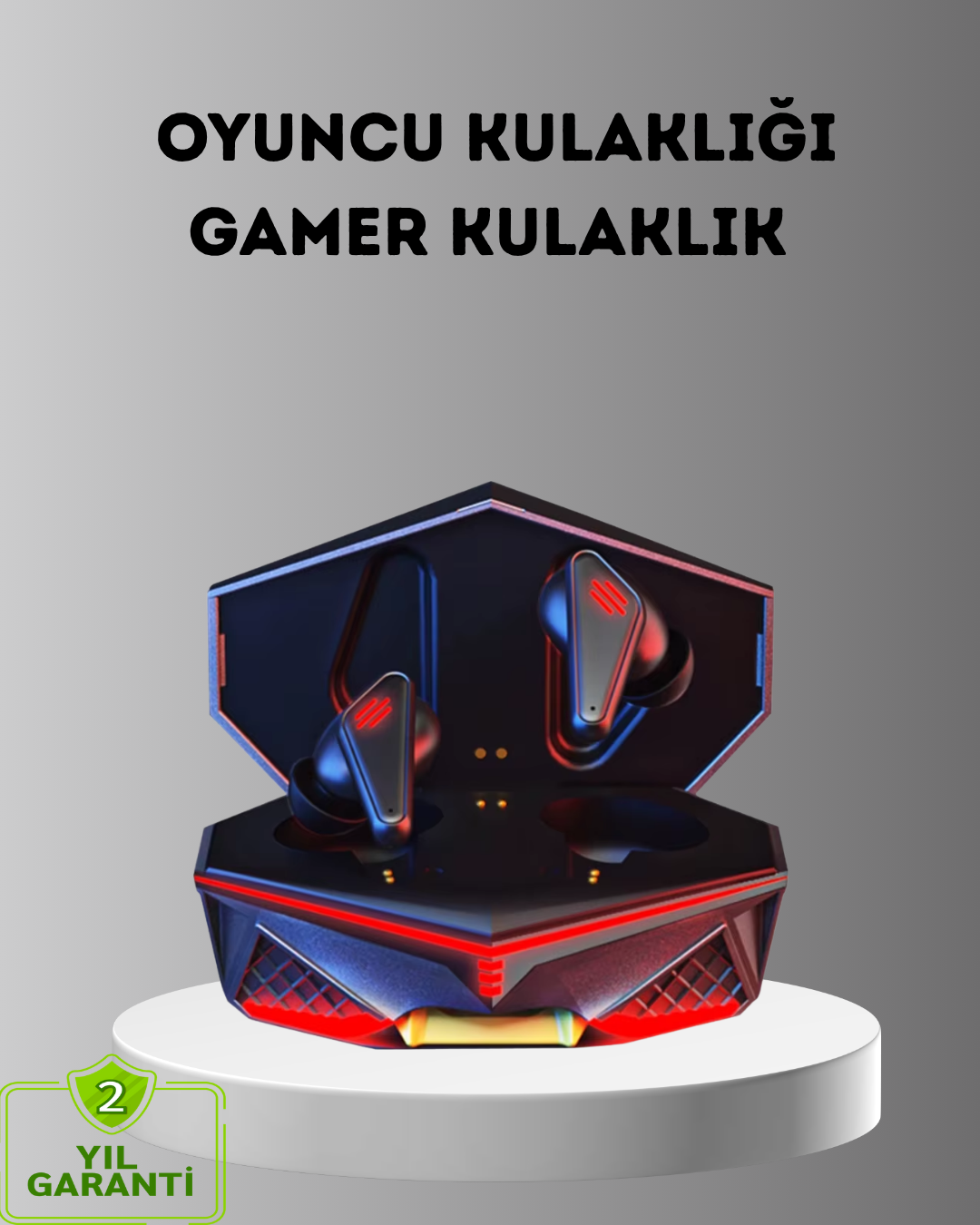 Gürültü Engelleme Özellikli Kablosuz Bluetooth Kulaklık Dokunmatik