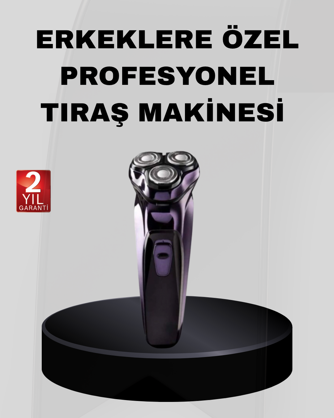 Profesyonel Şarjlı Tıraş Makinesi Ayarlanabilir Başlıklı Kablosuz