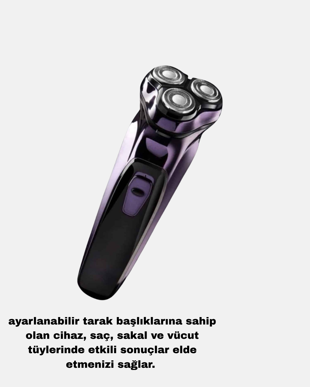 Şarjlı Saç ve Sakal Tıraş Makinesi Kablosuz Kompakt Tasarımlı - Görsel 5