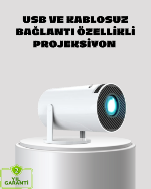 Kablosuz Bağlantılı Full HD Ev Sinema Projeksiyonu 160 ANSI Lümen