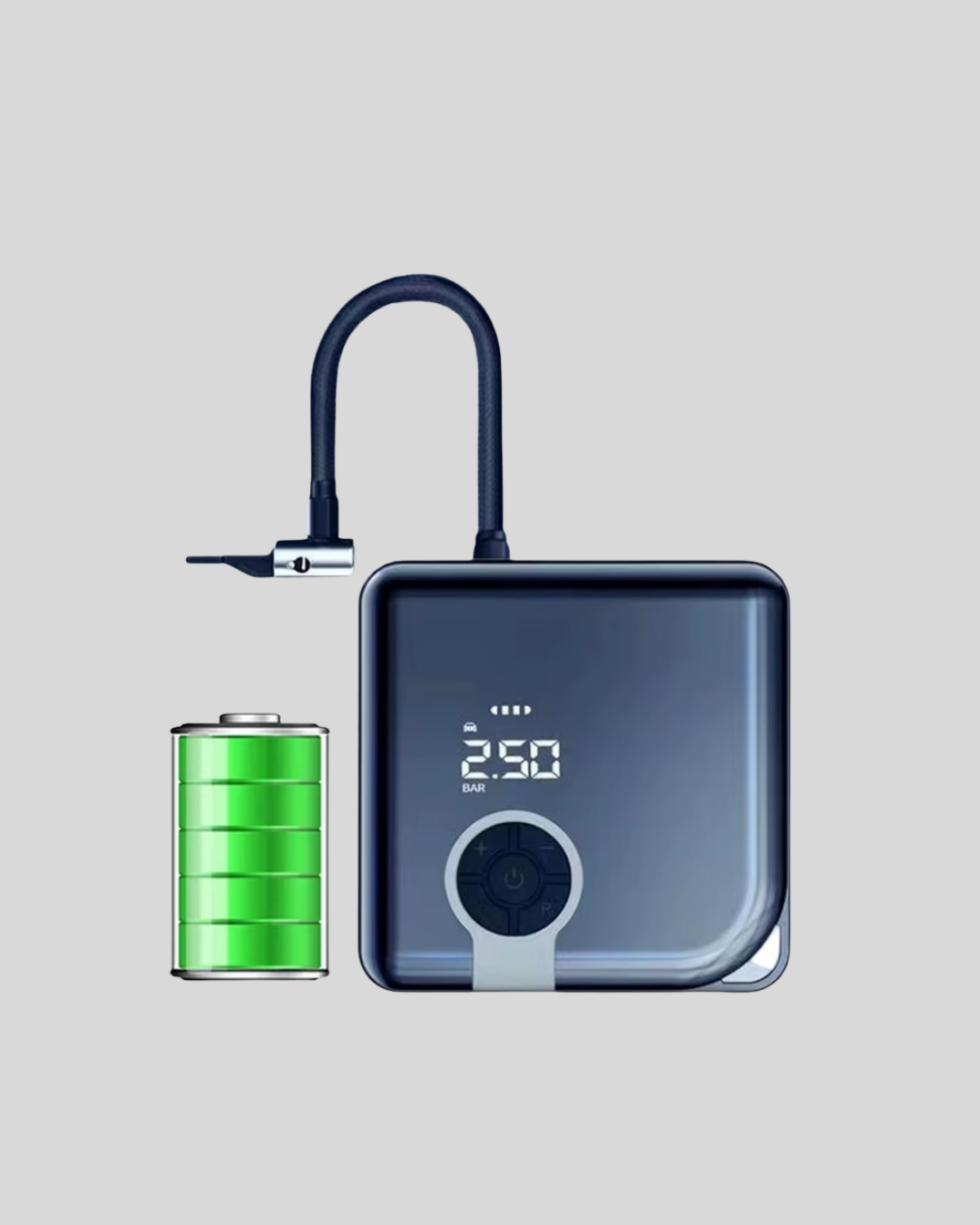 Dijital Ekranlı Şarjlı Hava Kompresörü 150 PSI Güçlü Motorlu - Görsel 5