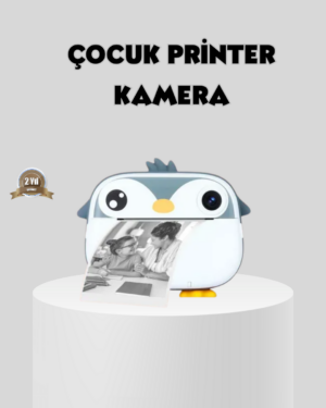 Termal Baskı Çocuk Kamerası HD Çekim USB Şarjlı Eğitici Oyuncak