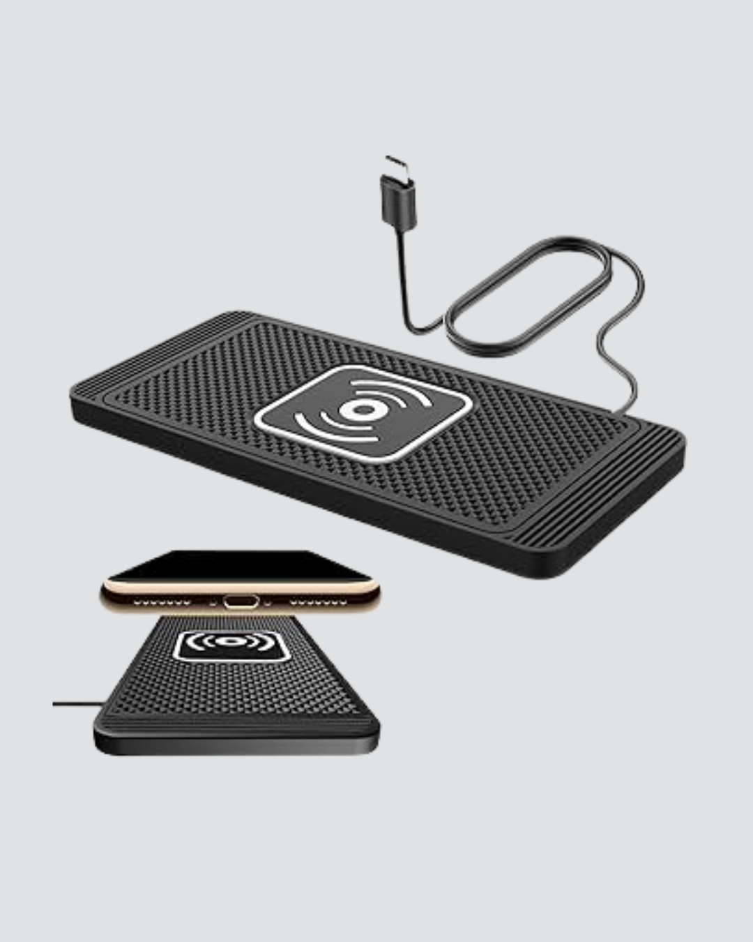 Manyetik Şarj Pedi 7.5W 10W 15W Hızlı Şarj Kaymaz Tabanlı - Görsel 4