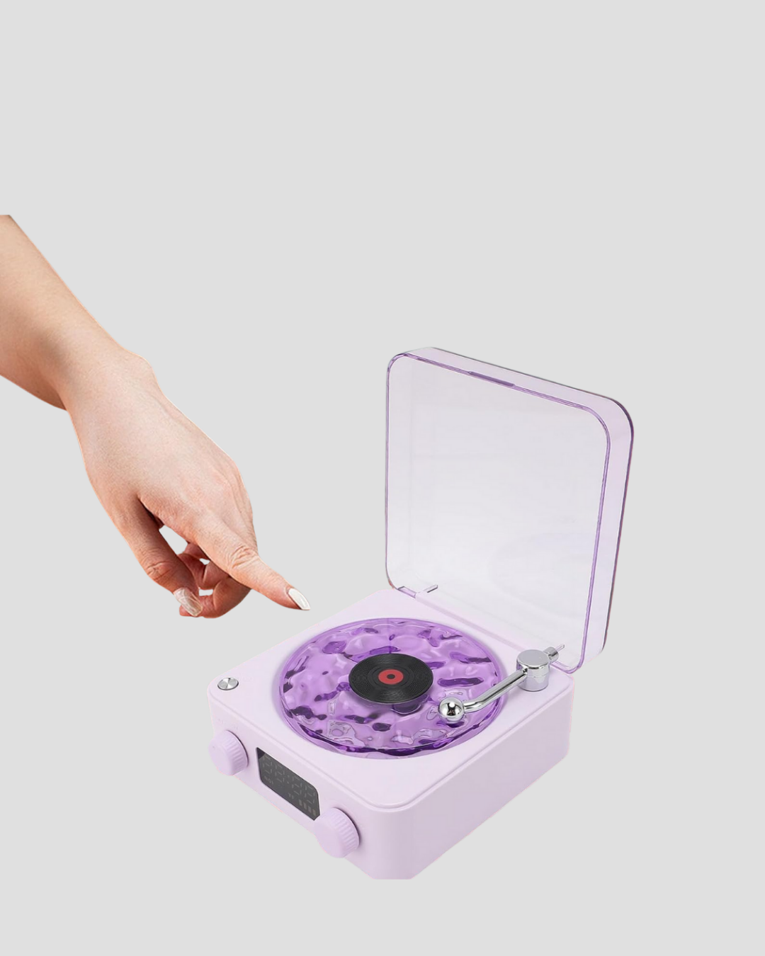 Bluetooth Retro Pikap Hoparlör 360 Derece Ses Projektörlü Gece Lambası Çok Fonksiyonlu - Görsel 4