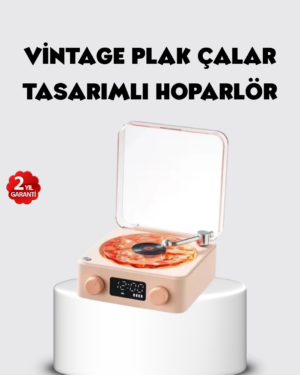 Bluetooth Hoparlörlü Gece Lambası Dijital Saatli Şeffaf Su Dalgası Işıklı Dekoratif