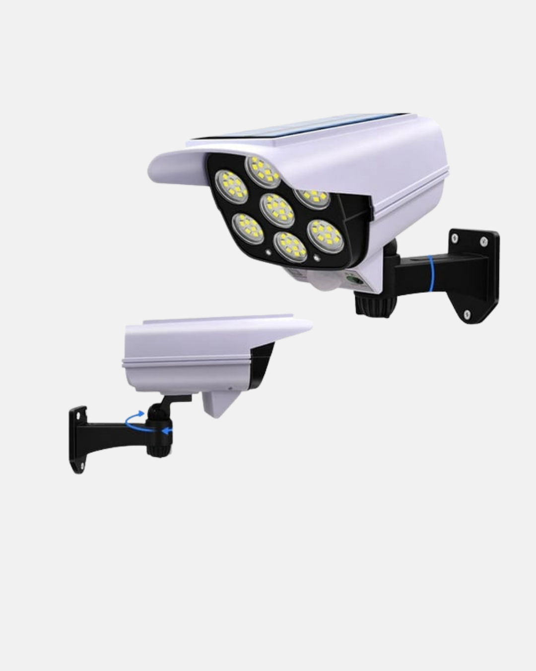 Güneş Paneliyle Şarj Olan Hareket Sensörlü Dış Mekan Güvenlik Lambası Ayarlanabilir - Görsel 3